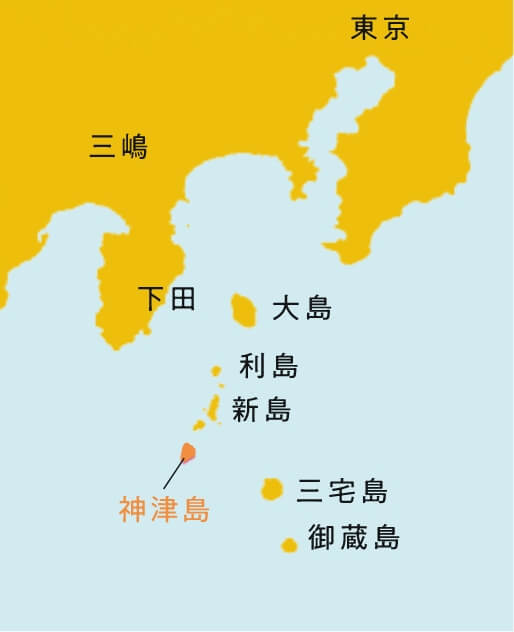 伊豆諸島の地図